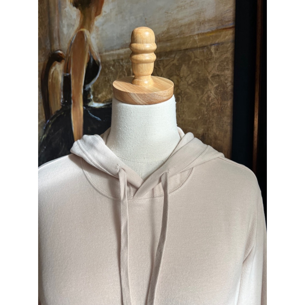NWT Men's Barefoot Dreams Hoodie S Beige/Blush
